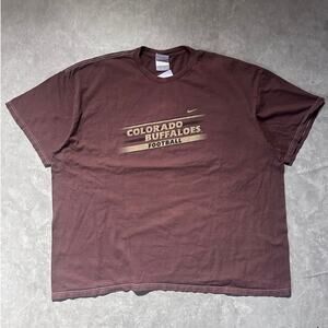 2000s Vintage Colorado Buffaloes Nike Brown T Shirt Size XXL